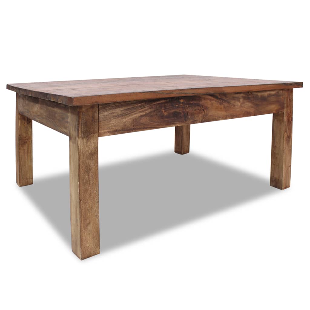 Coffee Table Solid Reclaimed Wood 98x73x45 cm - OLBRIT