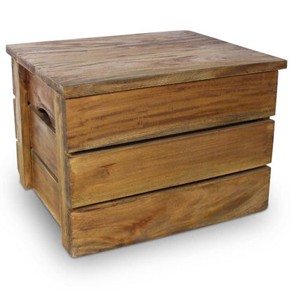 Storage Crate Set 2 Pieces Solid Reclaimed Wood - OLBRIT