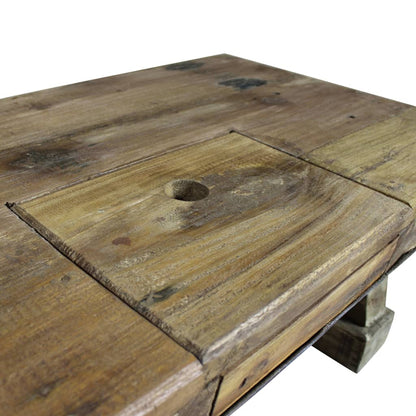 Coffee Table Solid Reclaimed Wood 90x50x35 cm - OLBRIT