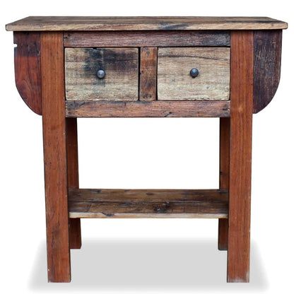 Console Table Solid Reclaimed Wood 80x35x80 cm - OLBRIT