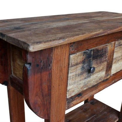 Console Table Solid Reclaimed Wood 80x35x80 cm - OLBRIT