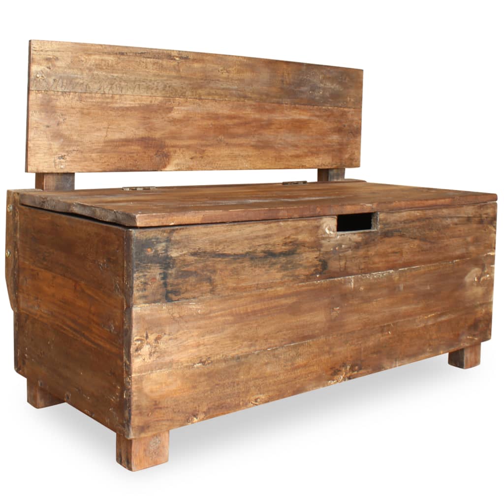 Bench Solid Reclaimed Wood 86x40x60 cm - OLBRIT