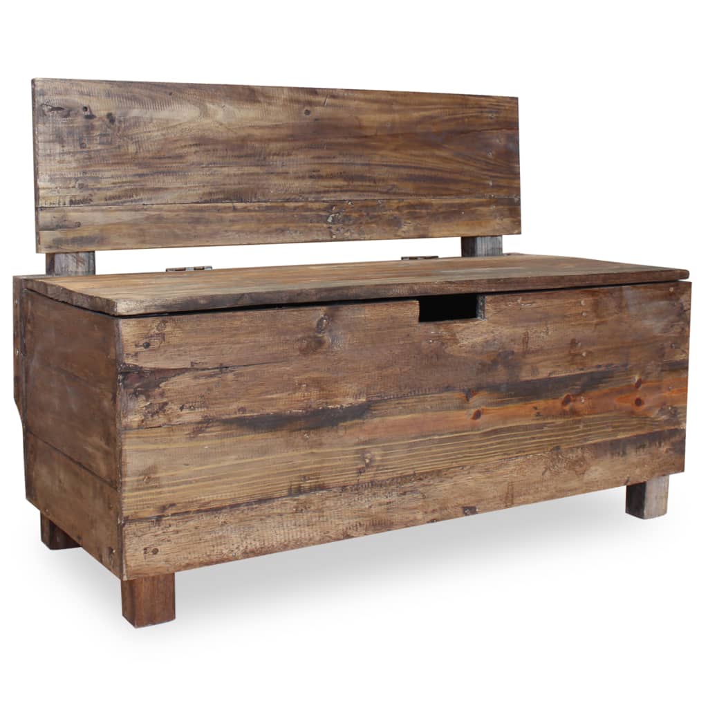 Bench Solid Reclaimed Wood 86x40x60 cm - OLBRIT