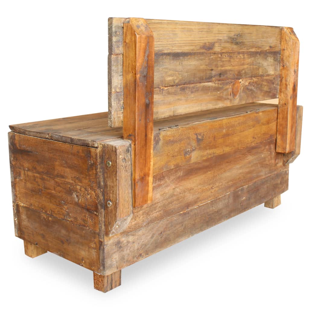 Bench Solid Reclaimed Wood 86x40x60 cm - OLBRIT