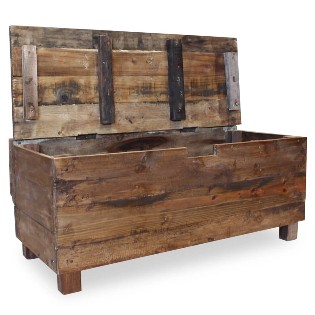 Bench Solid Reclaimed Wood 86x40x60 cm - OLBRIT