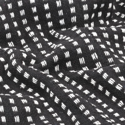 Throw Cotton Squares 160x210 cm Black - OLBRIT