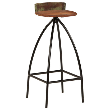 Bar Chairs 2 pcs Solid Reclaimed Wood - OLBRIT