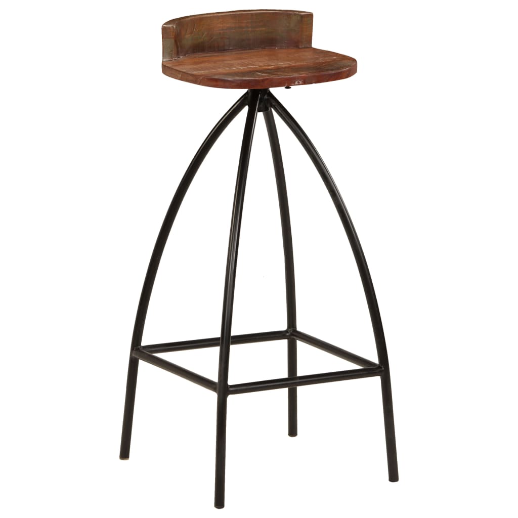 Bar Chairs 2 pcs Solid Reclaimed Wood - OLBRIT