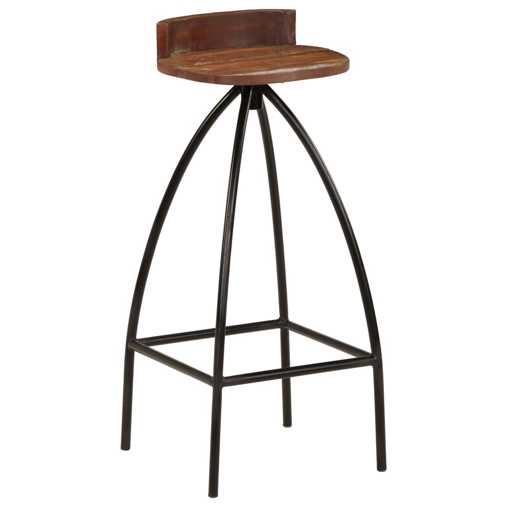 Bar Chairs 2 pcs Solid Reclaimed Wood - OLBRIT