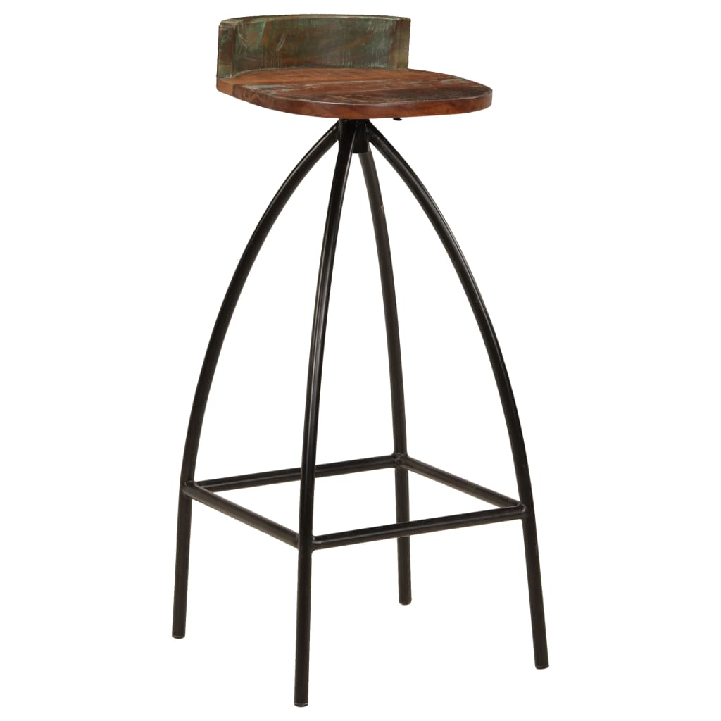 Bar Chairs 2 pcs Solid Reclaimed Wood - OLBRIT