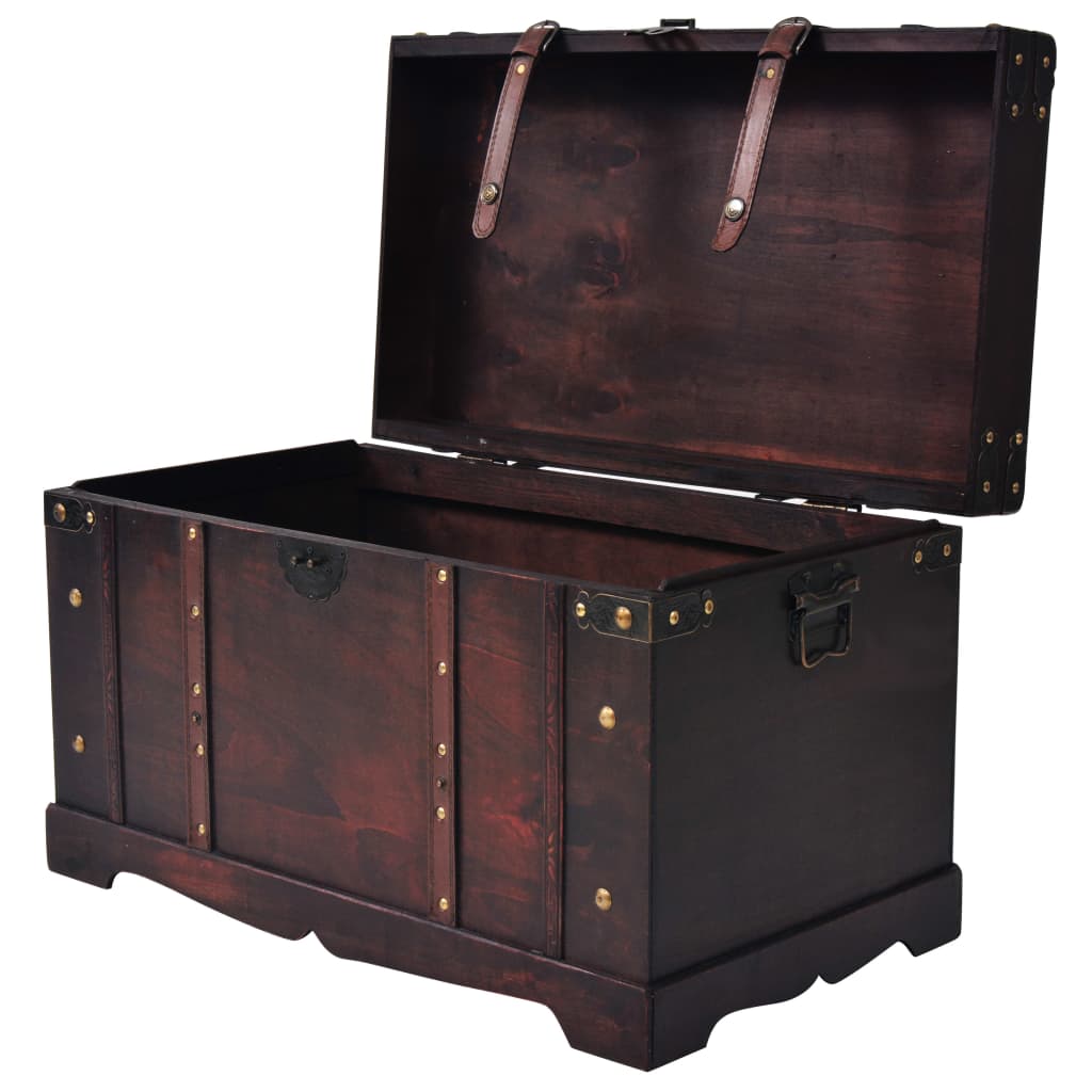 Vintage Treasure Chest Wood 66x38x40 cm - OLBRIT