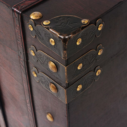 Vintage Treasure Chest Wood 66x38x40 cm - OLBRIT