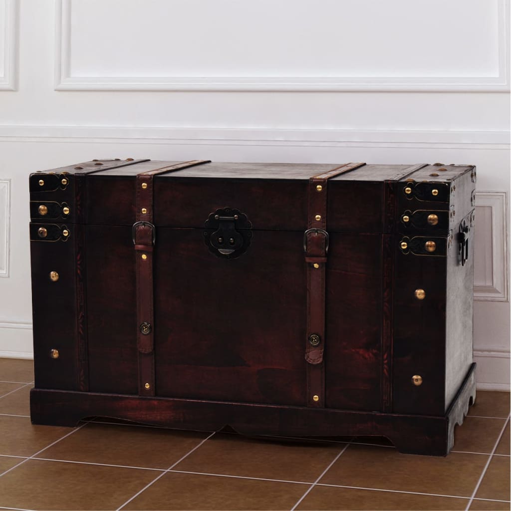 Vintage Treasure Chest Wood 66x38x40 cm - OLBRIT