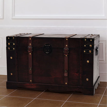 Vintage Treasure Chest Wood 66x38x40 cm - OLBRIT