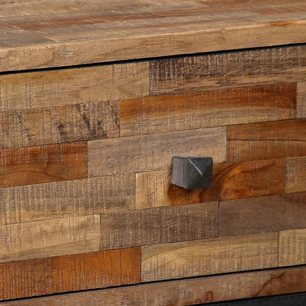 Side Cabinet with 6 Drawers Solid Reclaimed Teak 70x30x76 cm - OLBRIT