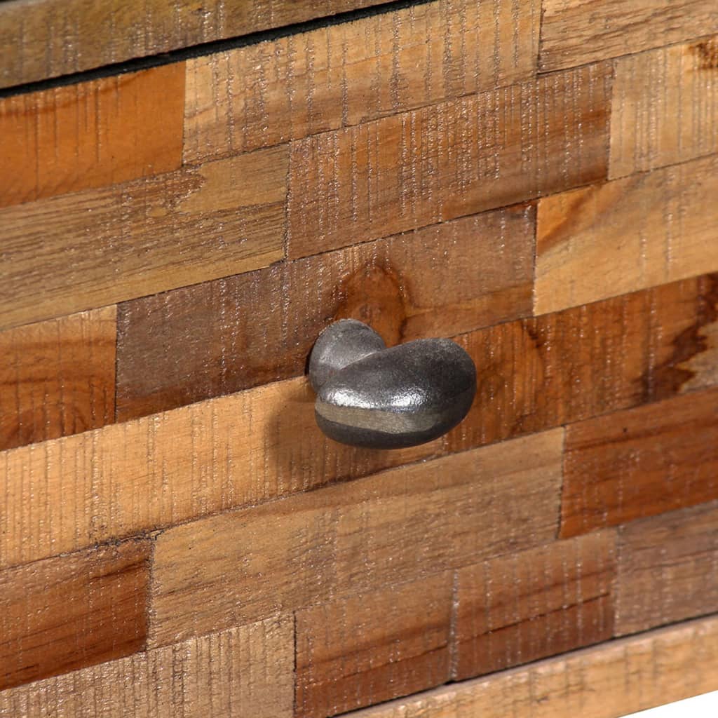 Side Cabinet with 6 Drawers Solid Reclaimed Teak 70x30x76 cm - OLBRIT