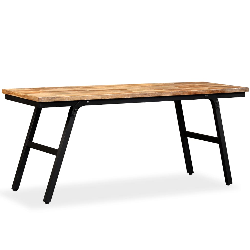 Bench Reclaimed Teak and Steel 110x35x45 cm - OLBRIT