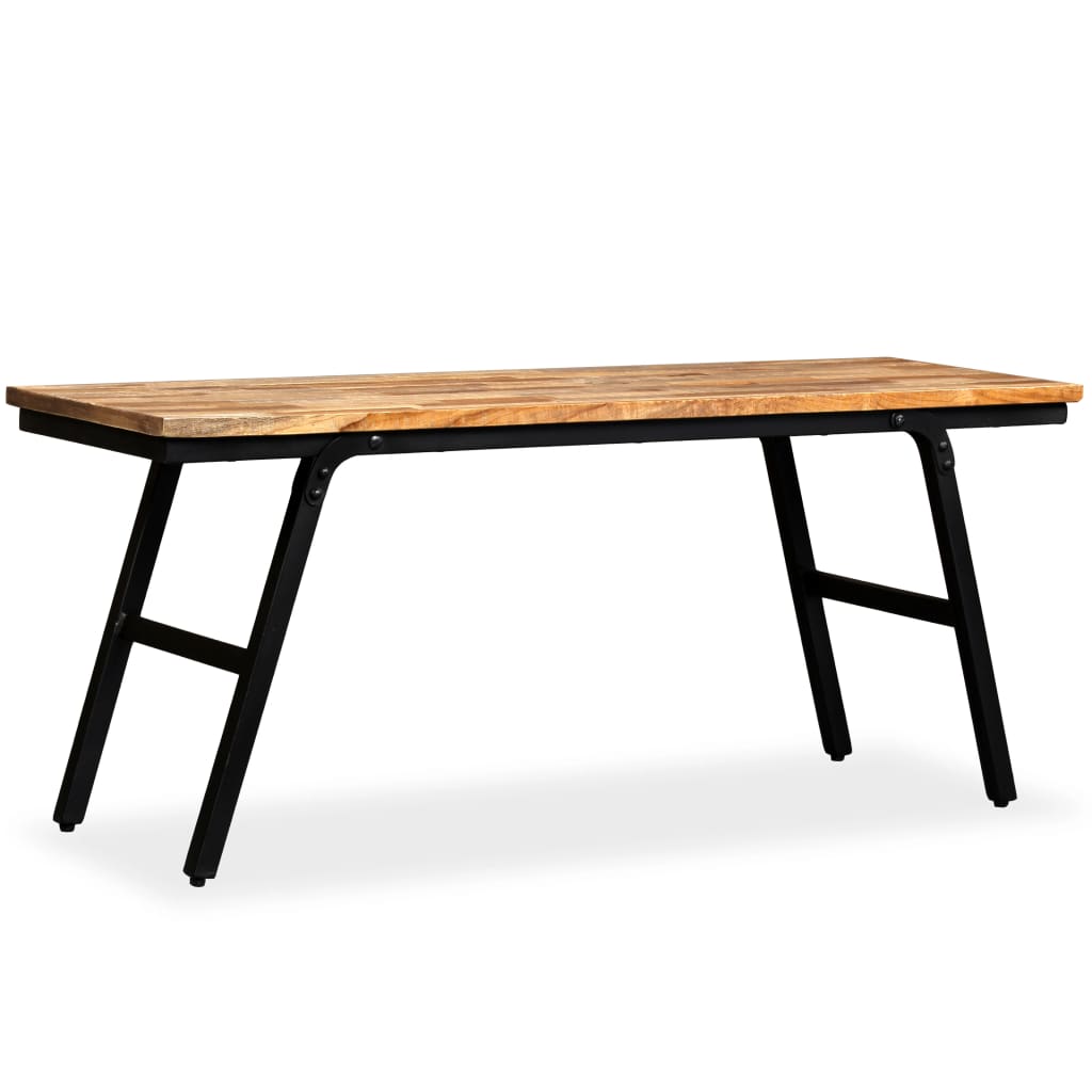 Bench Reclaimed Teak and Steel 110x35x45 cm - OLBRIT