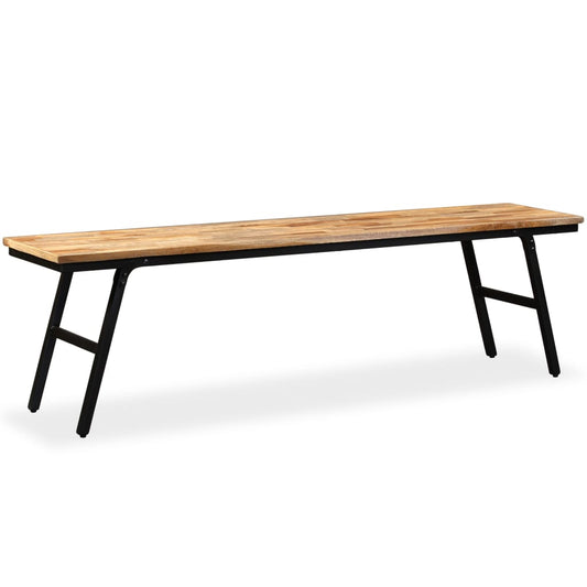 Bench Reclaimed Teak and Steel 160x35x45 cm - OLBRIT