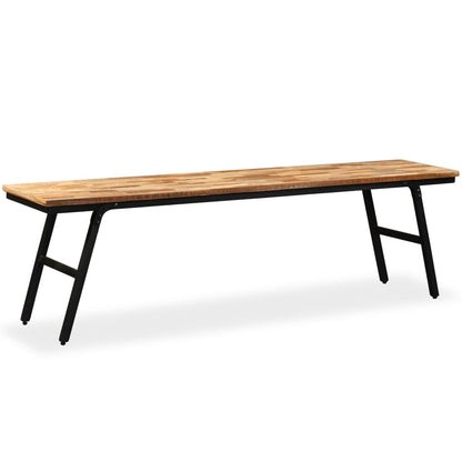 Bench Reclaimed Teak and Steel 160x35x45 cm - OLBRIT