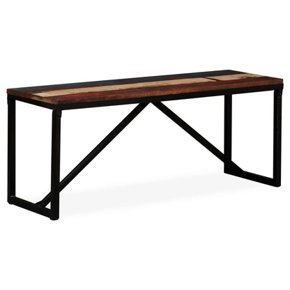 Bench Solid Reclaimed Wood 110x35x45 cm - OLBRIT