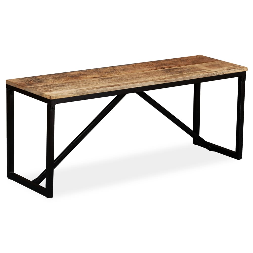 Bench Solid Mango Wood 110x35x45 cm - OLBRIT