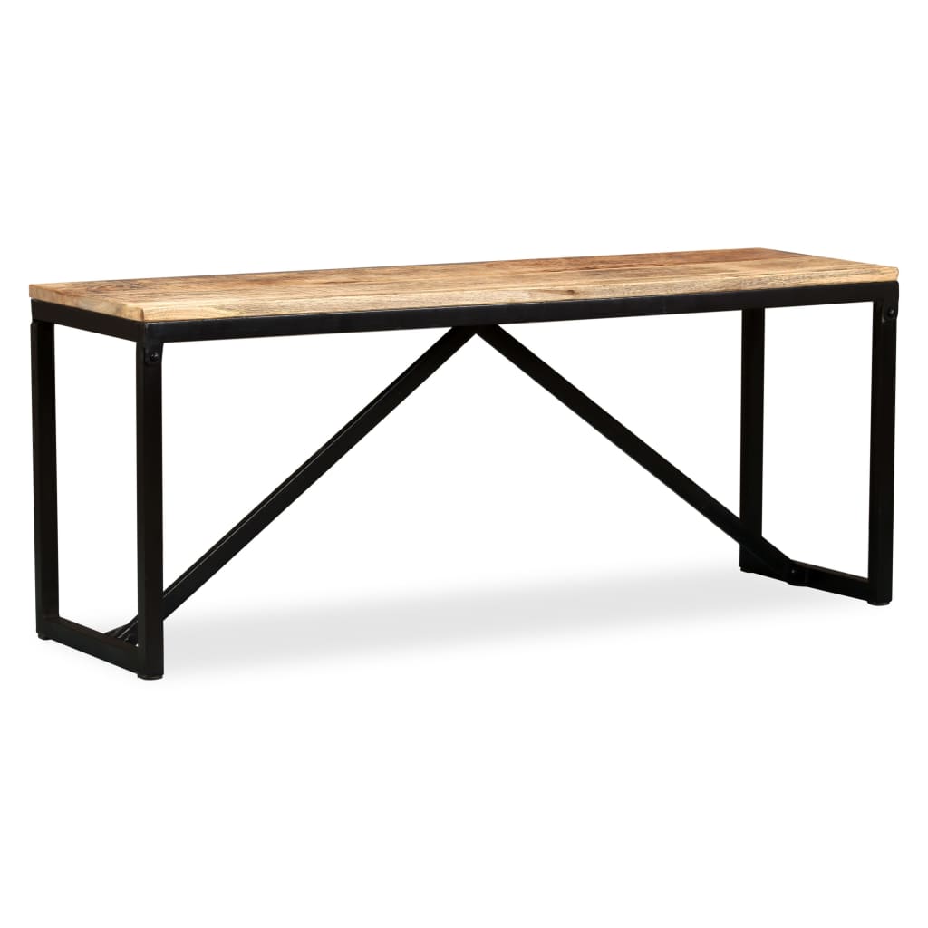 Bench Solid Mango Wood 110x35x45 cm - OLBRIT
