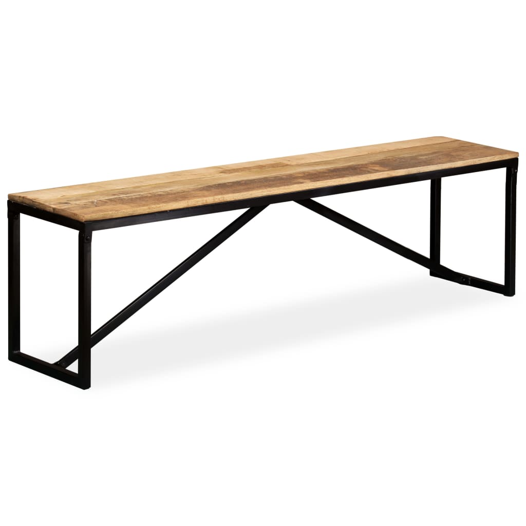 Bench Solid Mango Wood 160x35x45 cm - OLBRIT