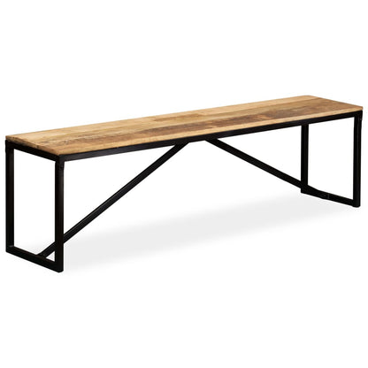 Bench Solid Mango Wood 160x35x45 cm - OLBRIT