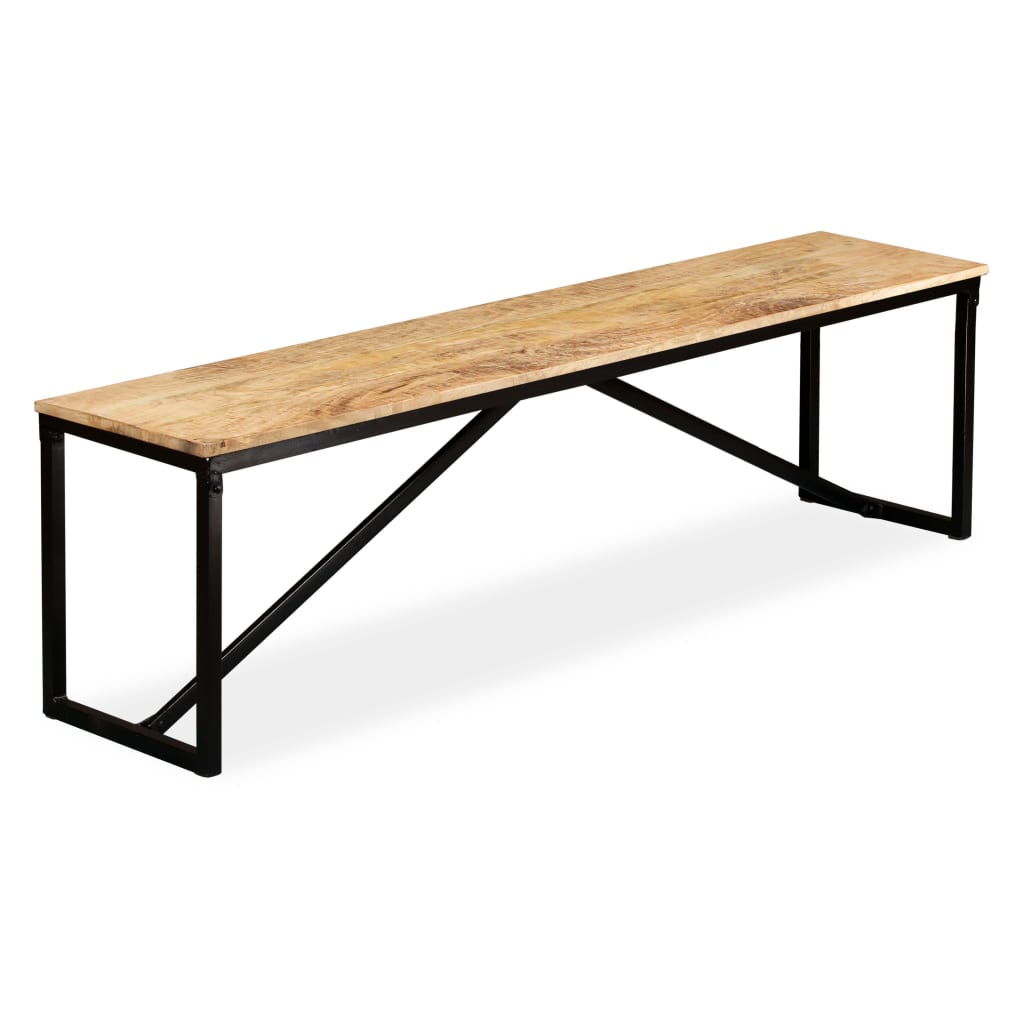 Bench Solid Mango Wood 160x35x45 cm - OLBRIT