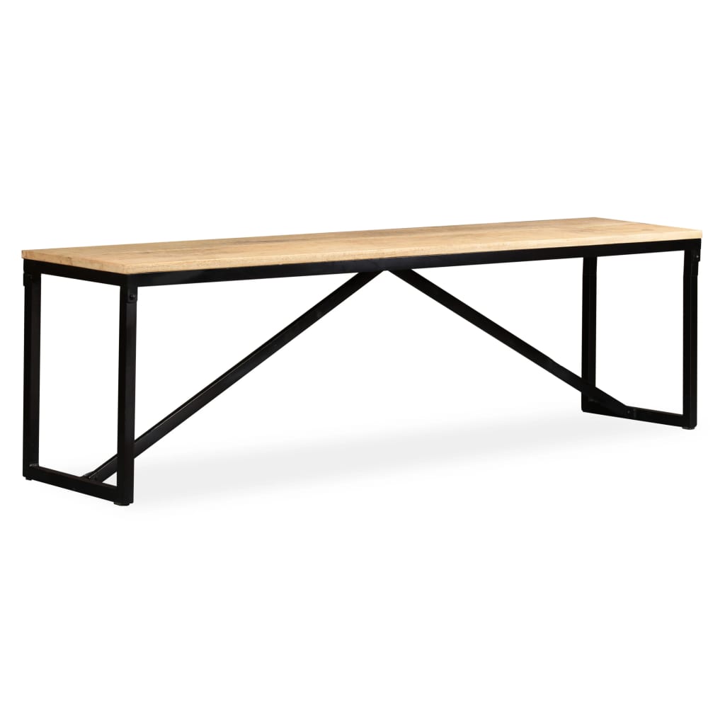 Bench Solid Mango Wood 160x35x45 cm - OLBRIT