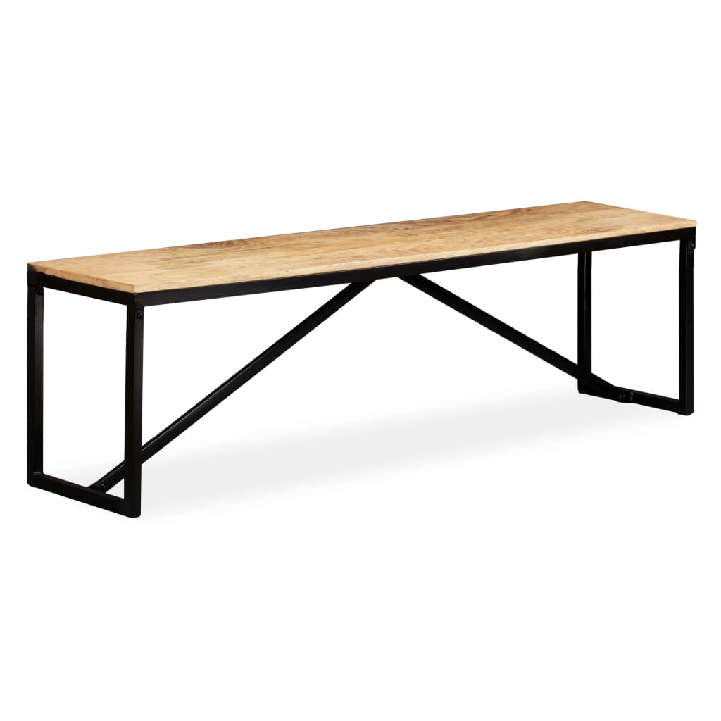Bench Solid Mango Wood 160x35x45 cm - OLBRIT