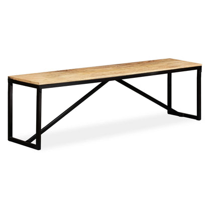 Bench Solid Mango Wood 160x35x45 cm - OLBRIT