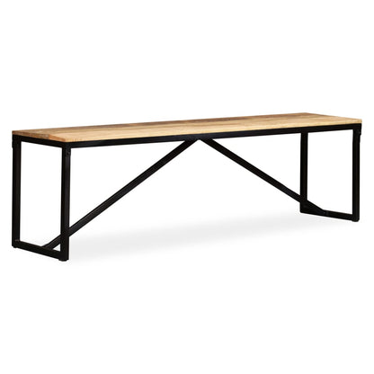 Bench Solid Mango Wood 160x35x45 cm - OLBRIT