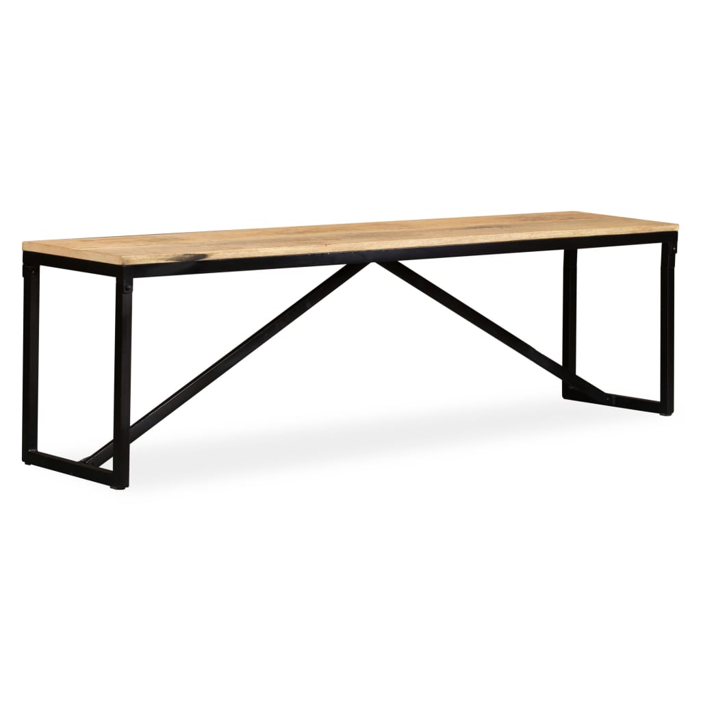 Bench Solid Mango Wood 160x35x45 cm - OLBRIT