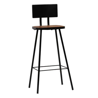 Bar Chairs 2 pcs Solid Reclaimed Wood - OLBRIT