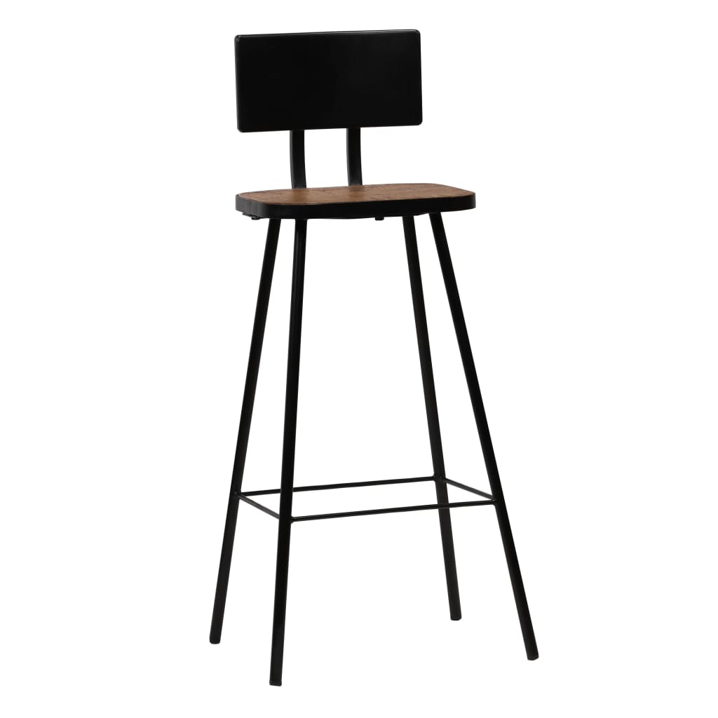 Bar Chairs 4 pcs Solid Reclaimed Wood - OLBRIT