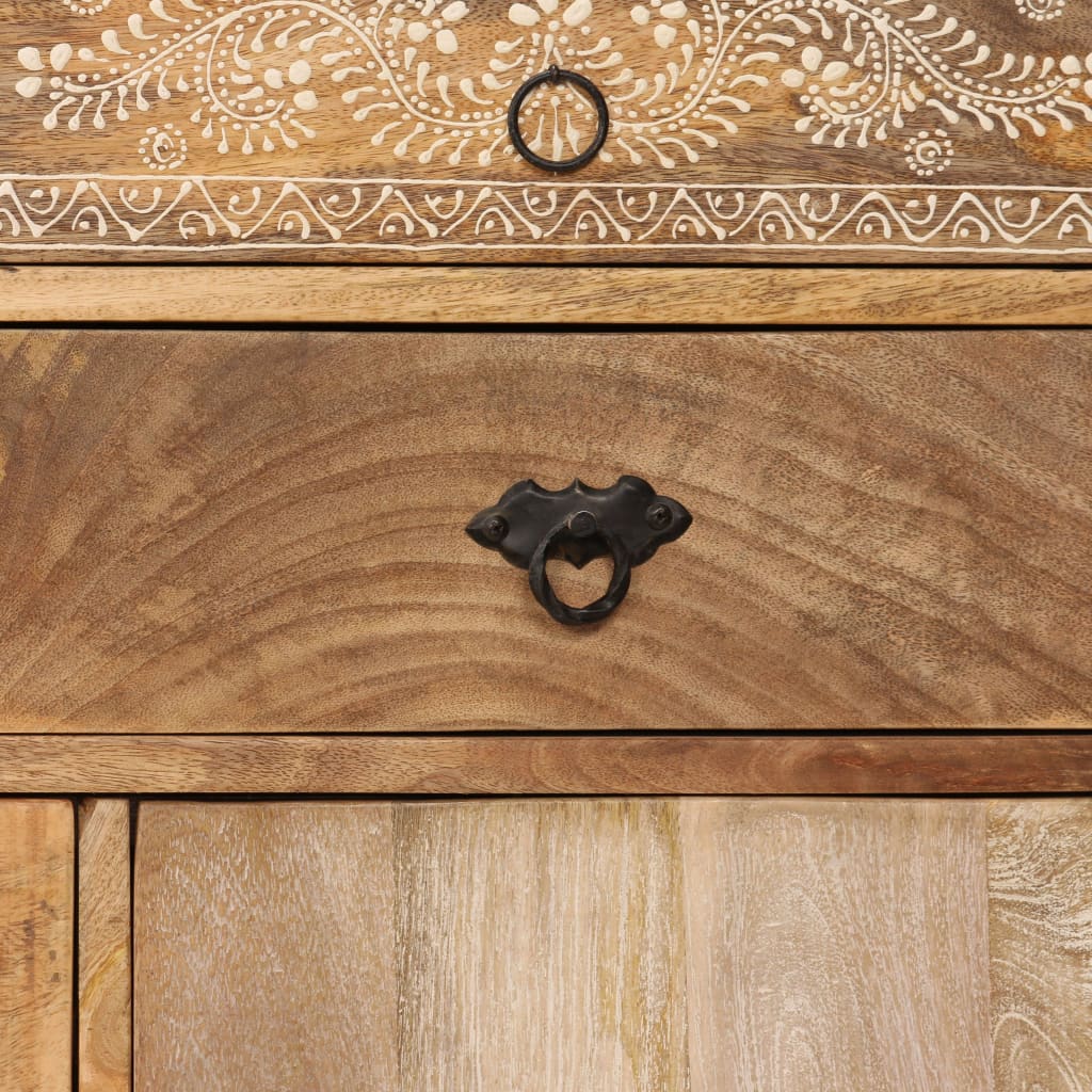 Sideboard Solid Mango Wood 140x30x80 cm - OLBRIT