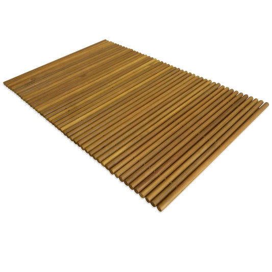 Bath Mat Acacia Wood 80x50 cm - OLBRIT