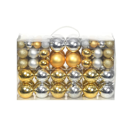 Christmas Balls 100 pcs Silver/Gold - OLBRIT