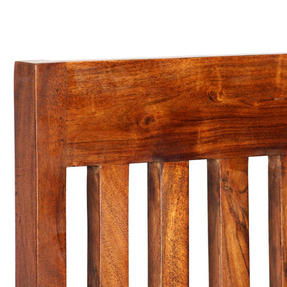 vidaXL Dining Chairs 2 pcs Solid Wood with Honey Finish Modern - OLBRIT