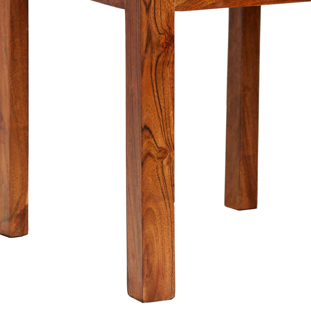 vidaXL Dining Chairs 2 pcs Solid Wood with Honey Finish Modern - OLBRIT