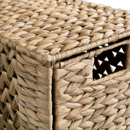 Storage Unit with 5 Baskets 25.5x37x100 cm Water Hyacinth - OLBRIT