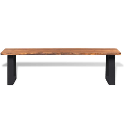 Bench Solid Acacia Wood 145 cm - OLBRIT
