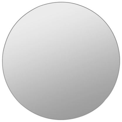 7 Piece Wall Mirror Set Round Glass - OLBRIT