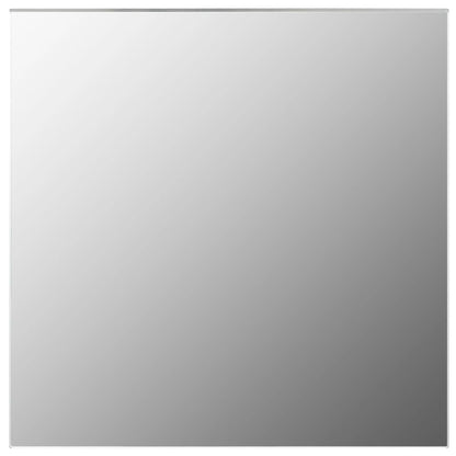 7 Piece Wall Mirror Set Square Glass - OLBRIT
