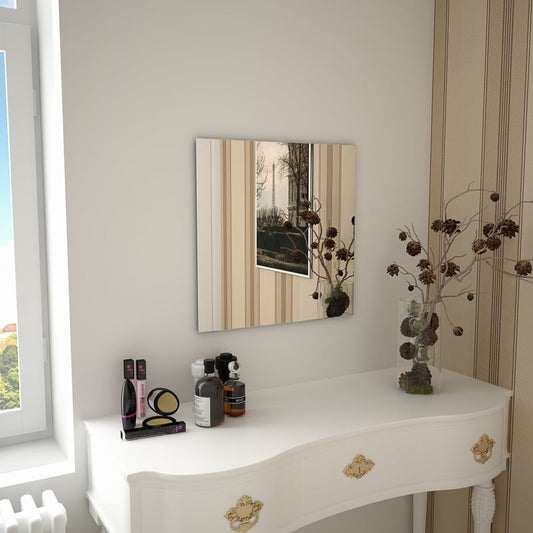 Wall Mirror 50x50 cm Square Glass - OLBRIT