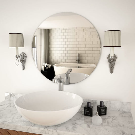 Wall Mirror 60 cm Round Glass - OLBRIT