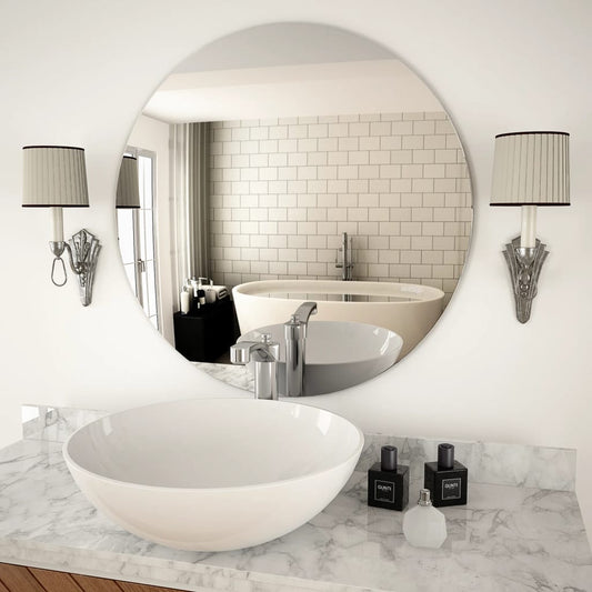 Wall Mirror 70 cm Round Glass - OLBRIT