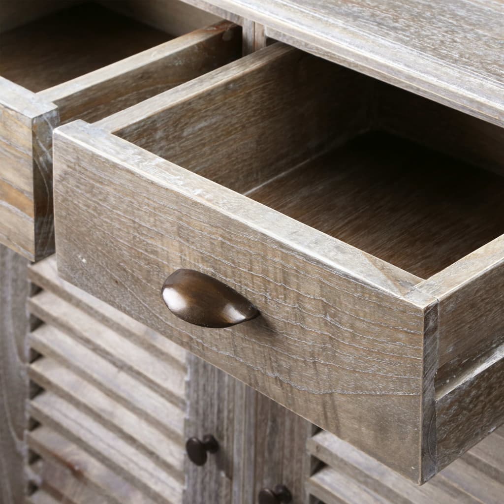 Sideboard Solid Mindi Wood 145x32.5x77 cm - OLBRIT